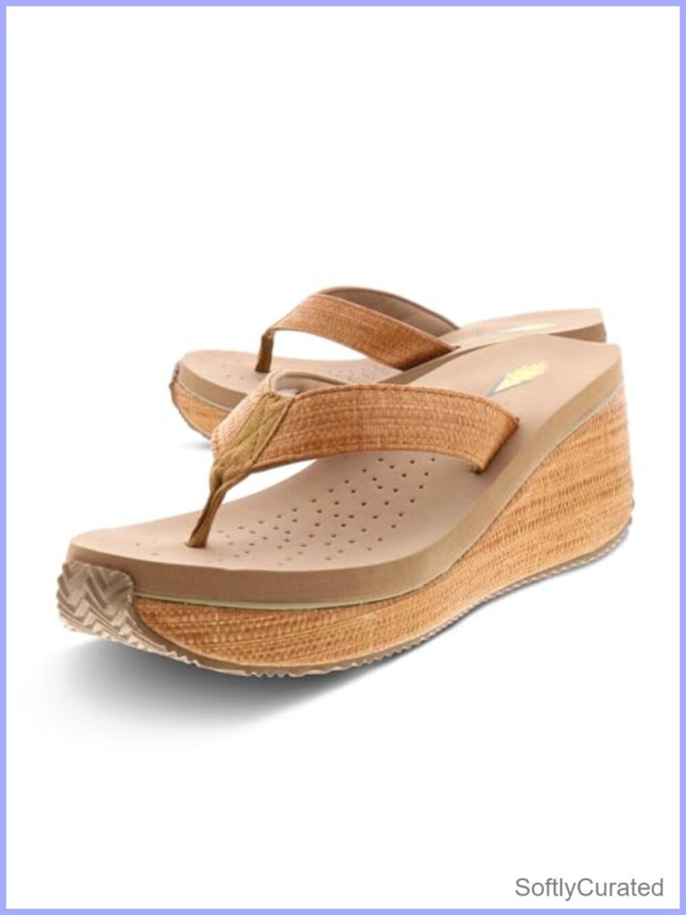 EVA Insole Wedge Thong Sandal Slip On Casual Comfort